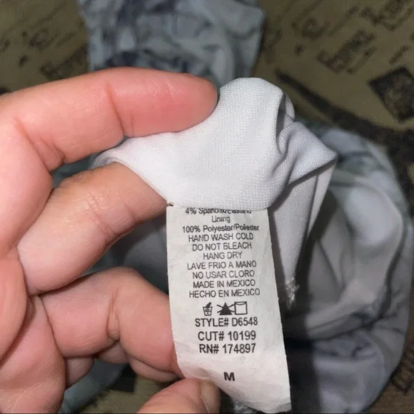 Fashion Nova NWT! Rare Marble Mesh Mini White/Black Dress Size M - Picture 7 of 10